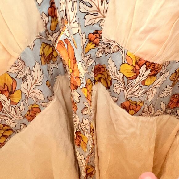 Zimmermann Andie Buttoned Floral Linen Mini Dress Long Sleeve 3 Large - Picture 16 of 16